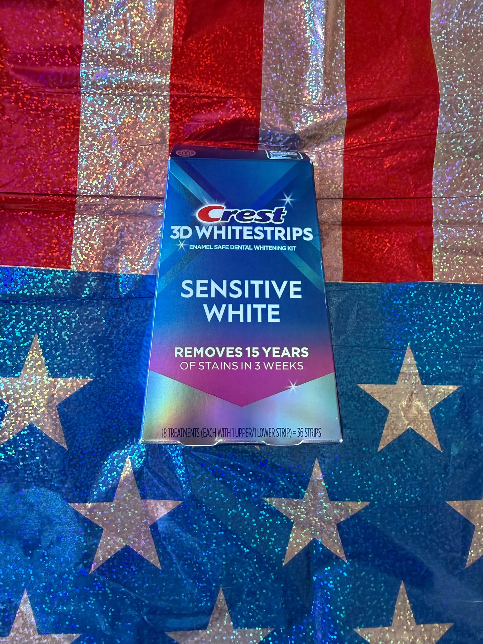 Crest Sensitive Tooth Whitening Strips - 18 Treatments
