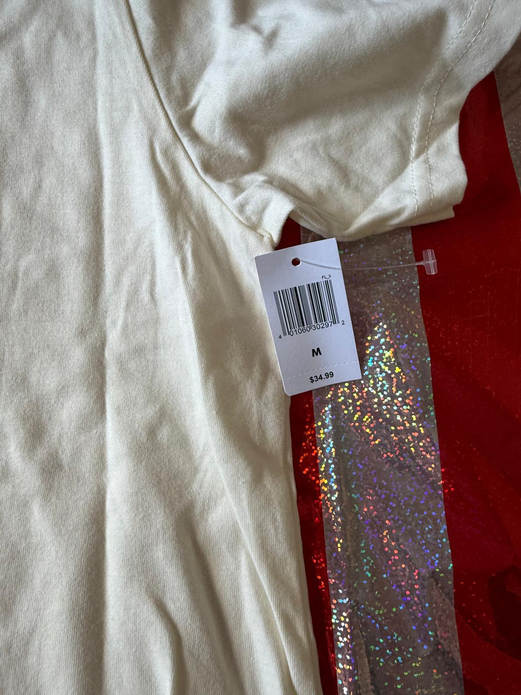 Disney White Christmas T Shirt - Womens Medium