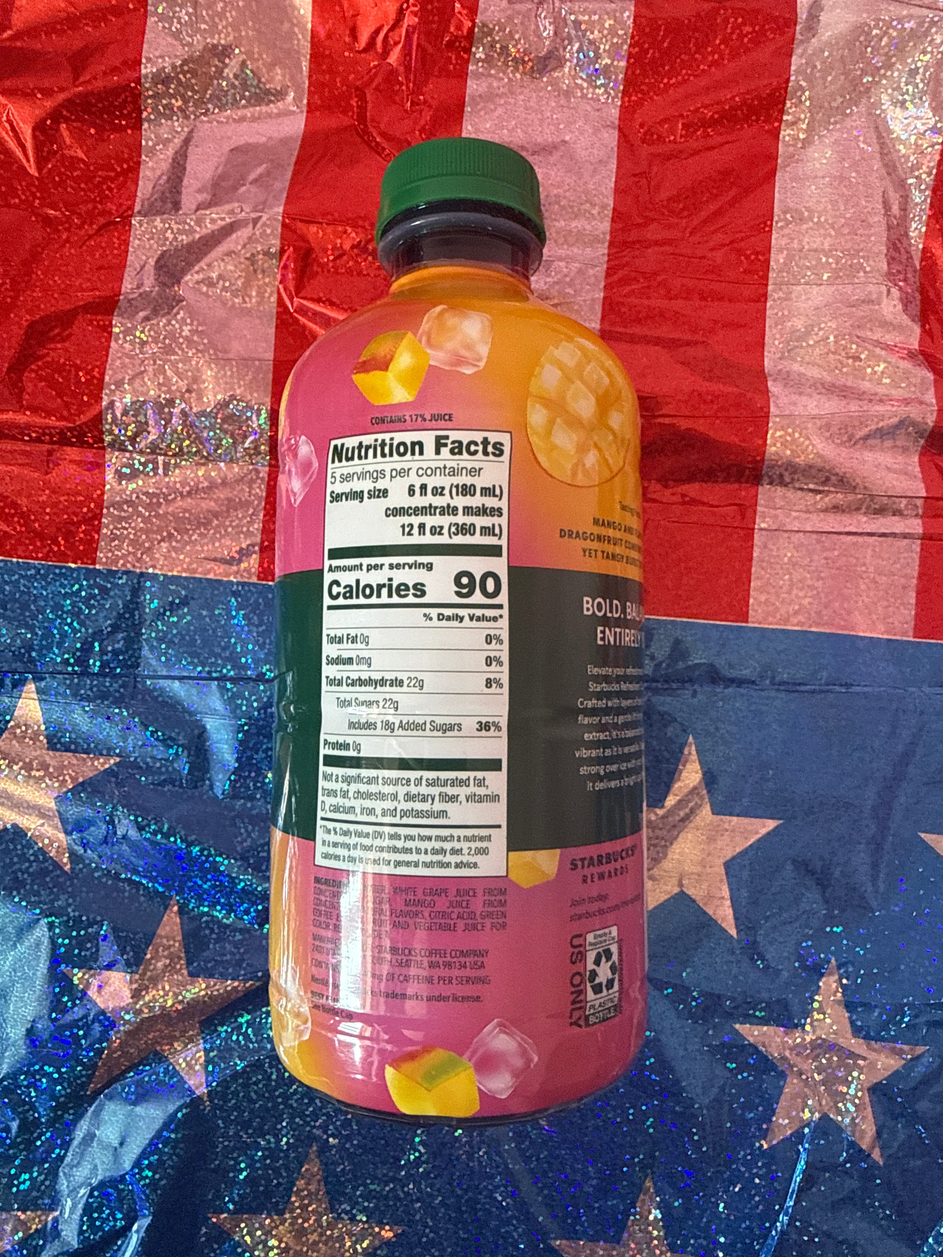 Starbucks refresher concentrate - mango & dragonfruit