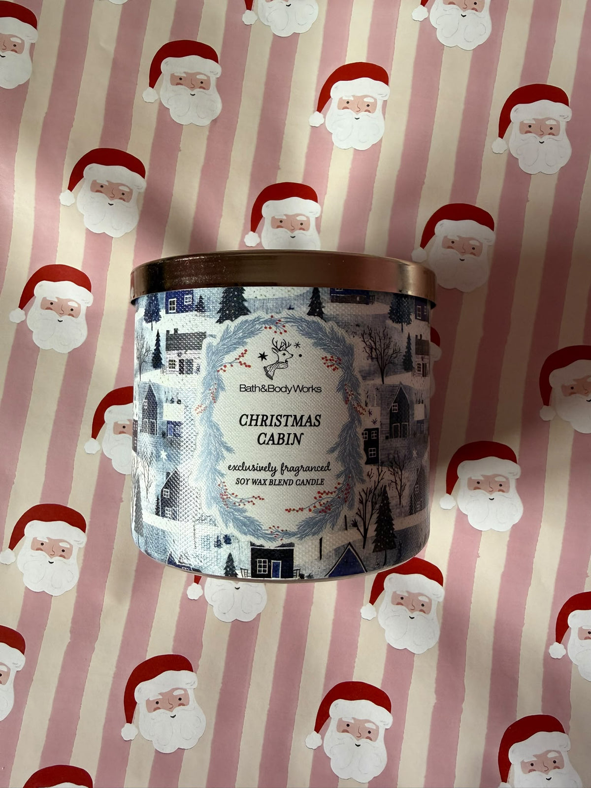 B&BW 3 Wick Candle - Christmas Cabin