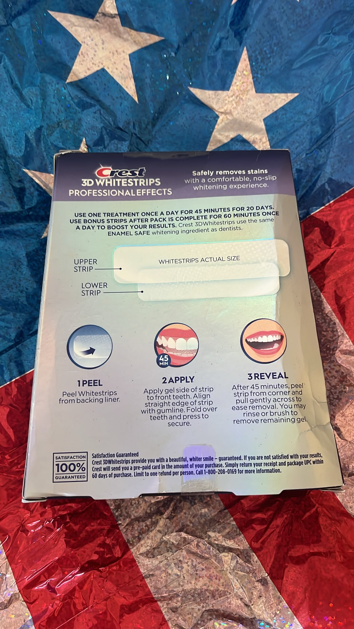 Crest Teeth Whitening Strips Professional Effects - 4 Bonus Strips