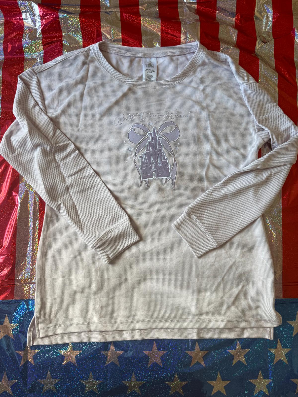 Disney Lilac Long Sleeve Top Womens - LARGE